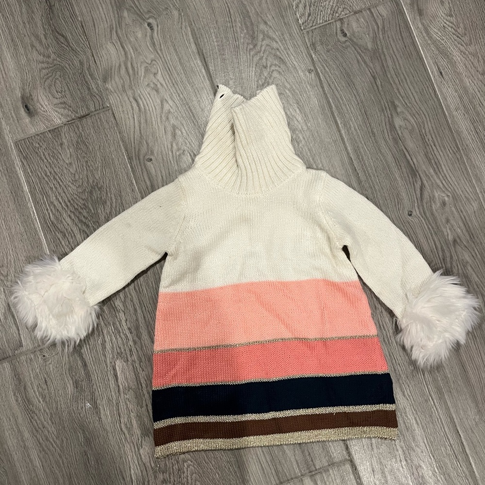 Janie and Jack Cozy Knit Sweater Dress — 12-18m